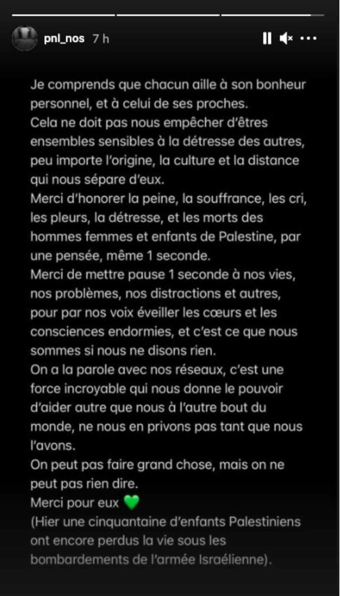 Capture d'écran IG